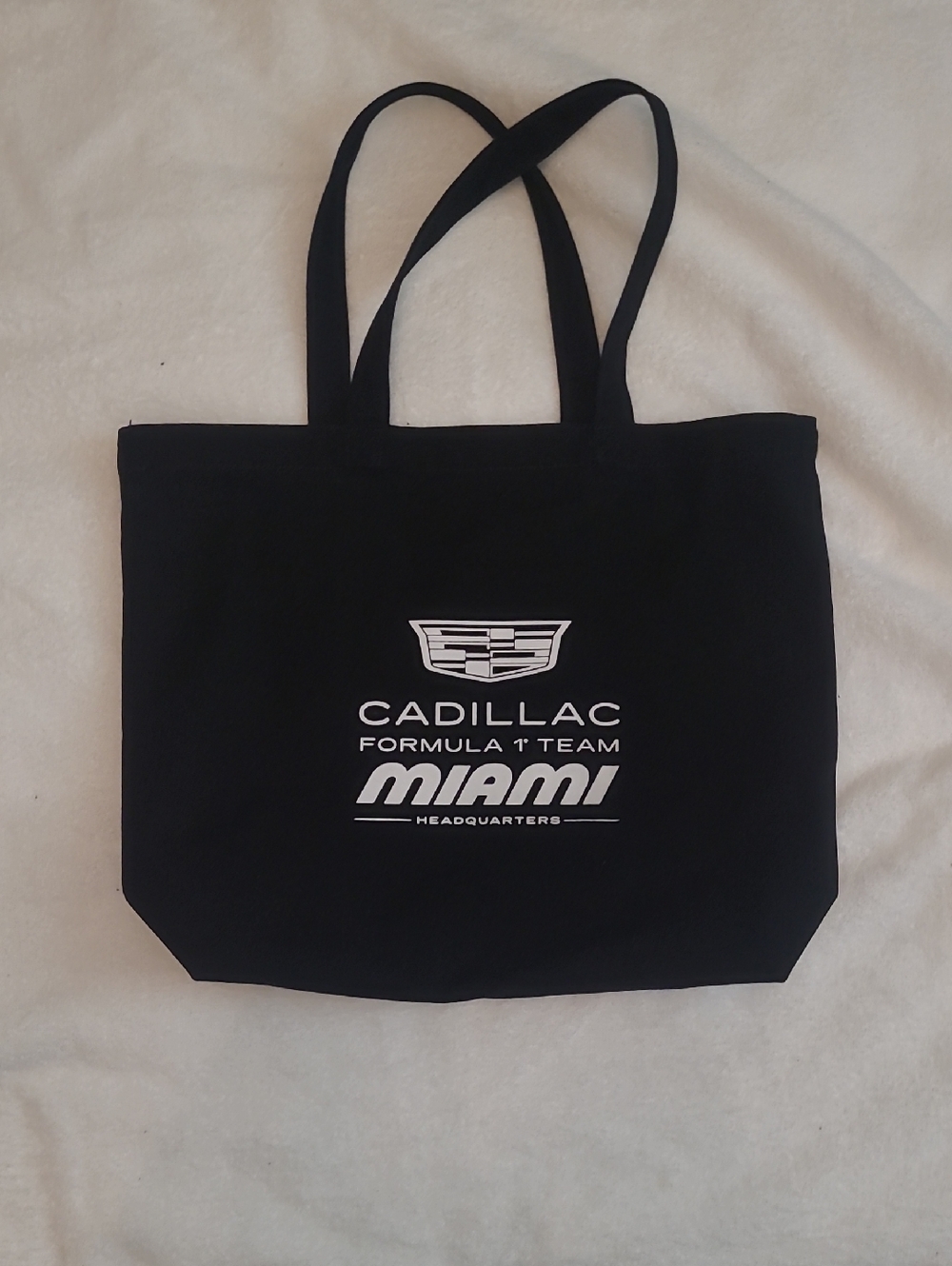 Cadillac Black Canvas Tote Bag